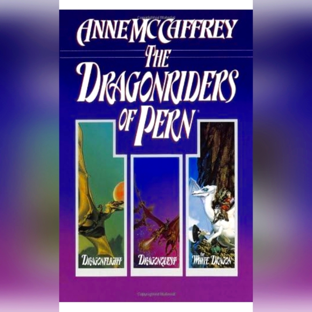 The Dragonriders 🐲 of Pern Coffee Table Book - Blue Cover, NWOT